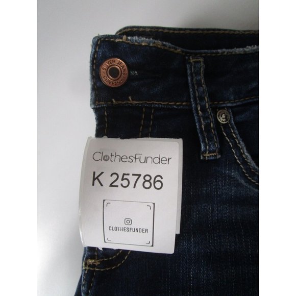 Silver Jeans 28 Boyfriend Western Glove Work Denim Pants Logo 31X31 - Picture 11 of 11